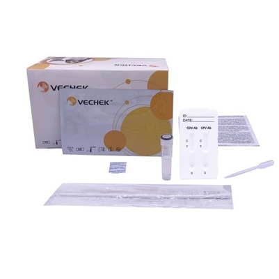 আধা পরিমাণগত সনাক্তকরণের জন্য CDV CPV Ab সম্মিলিত অ্যান্টিবডি র‌্যাপিড টেস্ট ক্যাসেট