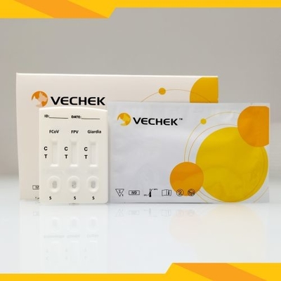 FCoV + FPV + Giardia Lamblia অ্যান্টিজেন কম্বো র‌্যাপিড টেস্ট ক্যাসেট মল নমুনা